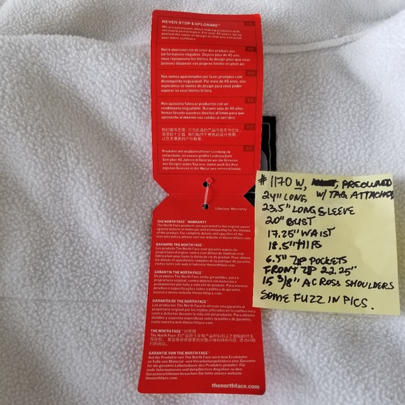 The North Face Iconic Polartec fleece Denali Jacket White XS - Picture 3 of 16